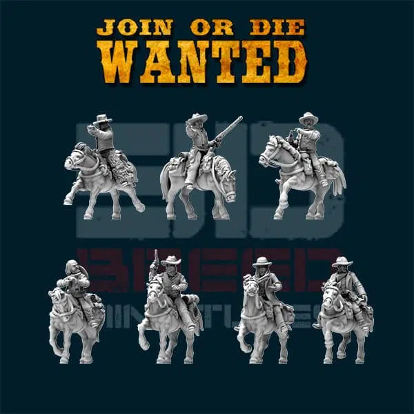 Wild West Miniatures: Outlaws - Mounted