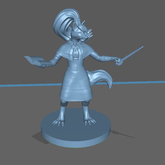 Adventurer Female Kitsune Wizard Dark Castle Terrain