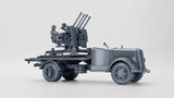 WW2 Opel Blitz with 20mm Flakvierling 38 AA Gun