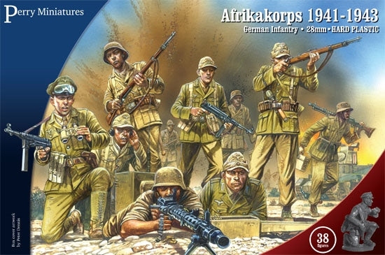 WWII German Afrikakorps 1941-1943 (Plastic) Perry Miniature