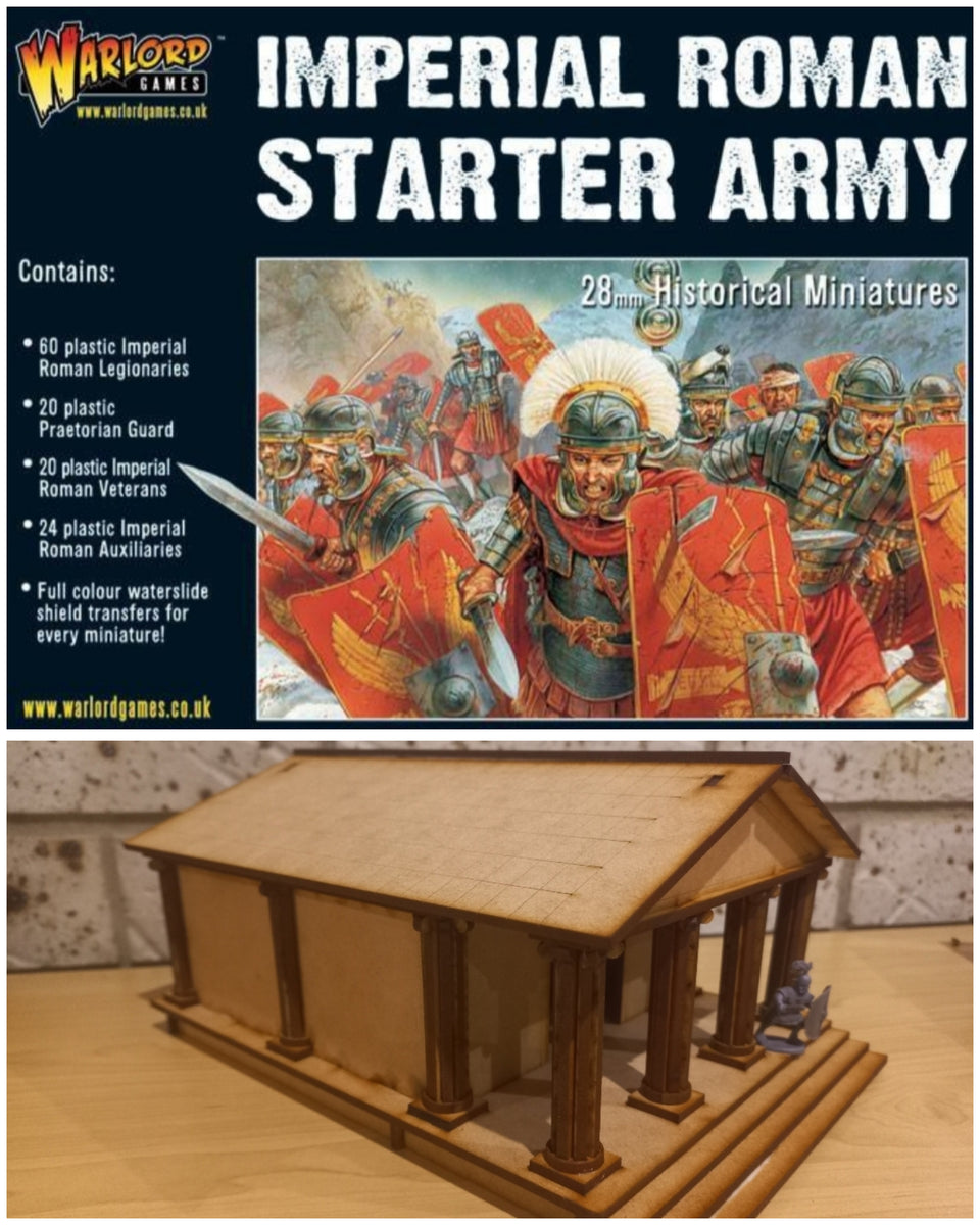 Hail Caesar Imperial Roman Starter Army with free temple – Dark