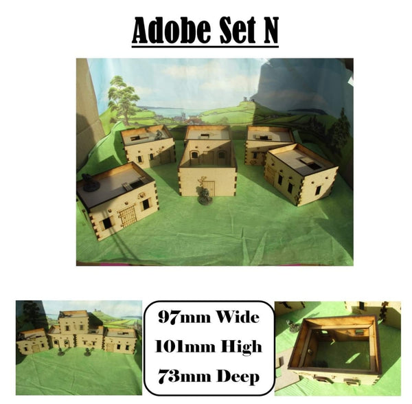 Adobe Set N 28mm Scale