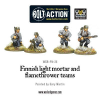 Bolt Action Finnish light mortar and flamethrower teams -
