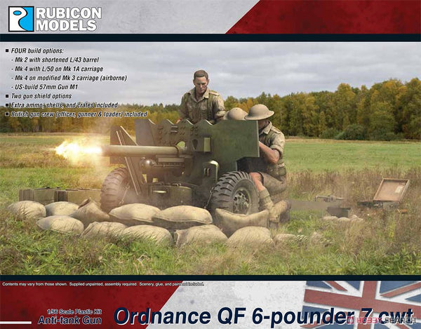 Rubicon Models - Ordnance QF6 pdr 7 cwt Gun