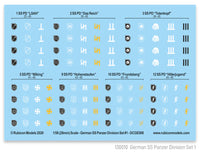 Rubicon Models - German SS Panzer Divisions Set 1 Decals