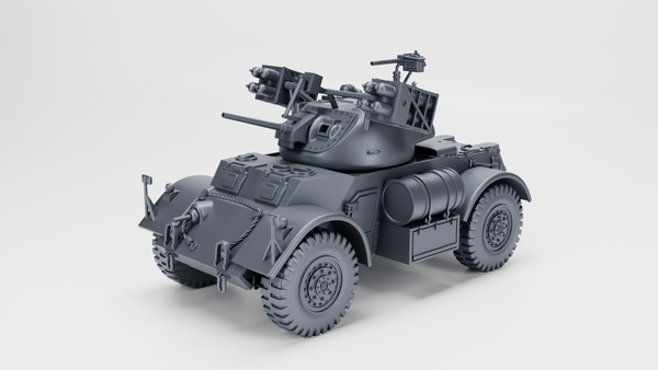 WW2 Staghound Mk.I with Landmattress (8 Rockets)