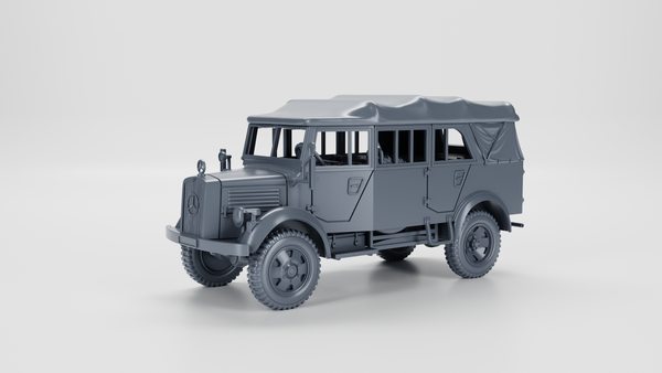 WW2 Mercedes-Benz L1500A 1.5-ton 4x4 (closed Roof)