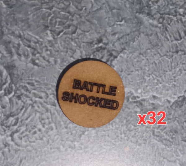 32x Battle-Shocked Tokens