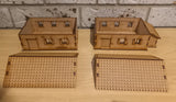 2x Rural Bungalows 28mm Scale