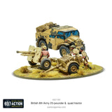 Bolt Action 8th Army 25 Pounder Light Artillery, Quad & Limber