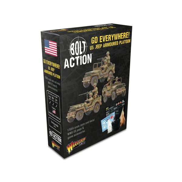 Bolt Action Go Everywhere! US Jeep Armoured Platoon PREORDER