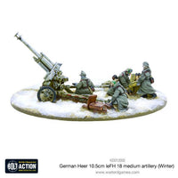 Bolt Action German Heer 10.5cm LeFH 18 Medium Artillery (Winter)