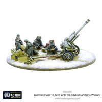 Bolt Action German Heer 10.5cm LeFH 18 Medium Artillery (Winter)