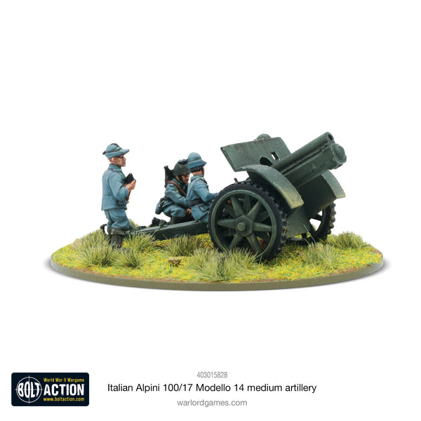 Bolt Action Italian Alpini 100/17 Modello 14 Medium Artillery