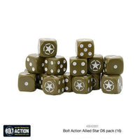 Bolt Action D6 Dice Pack - Allied Star