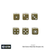 Bolt Action D6 Dice Pack - Allied Star