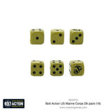 Bolt Action D6 Dice Pack - US Marine Corps
