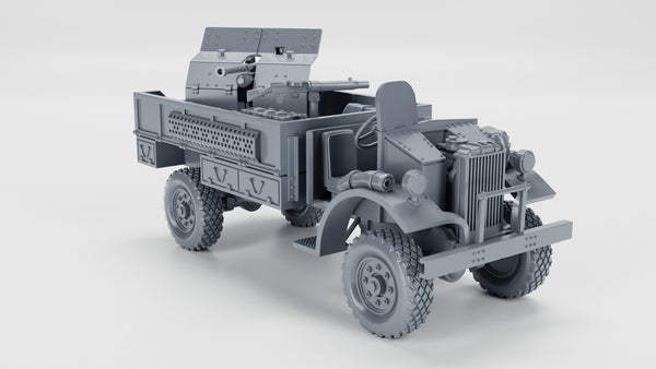 WW2 Ford F-30 LRDG with Bofors 37mm