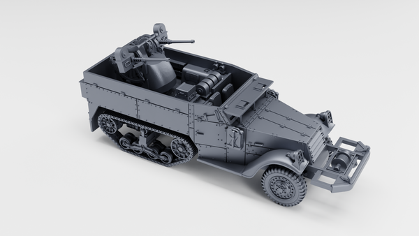 WW2 M13 Half-track - Twin HMG AA