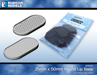 Rubicon 25mm x 50mm Round Lipped Bases (pack of 10)