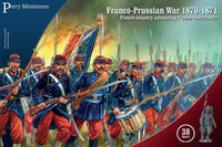 Franco Prussian War French Infantry Advancing 1870-1871 (Plastic)