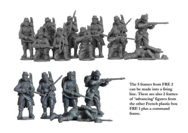 Perry Miniatures, Franco-Prussian War 1870 – 1871 Prussian Infantry  Advancing, 28 mm Scale Plastic Figures
