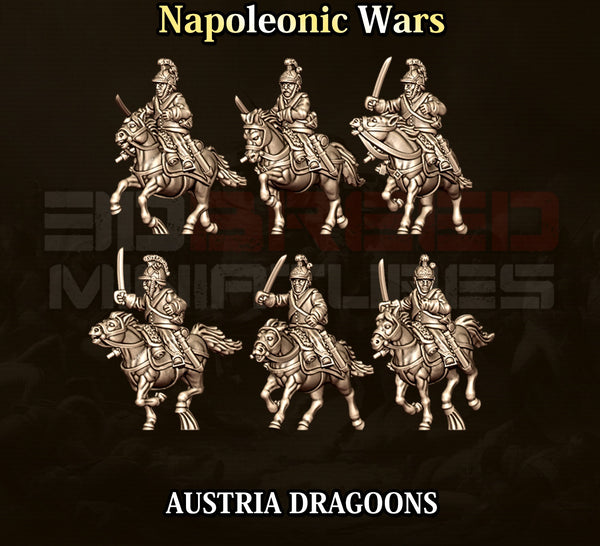 Napoleonic Wars 15mm: Austrian Dragoons (6)