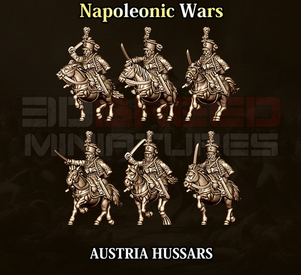 Napoleonic Wars 15mm: Austrian Hussars (6)