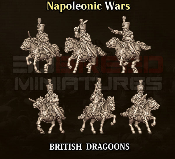 Napoleonic Wars 15mm: British Dragoons (6)