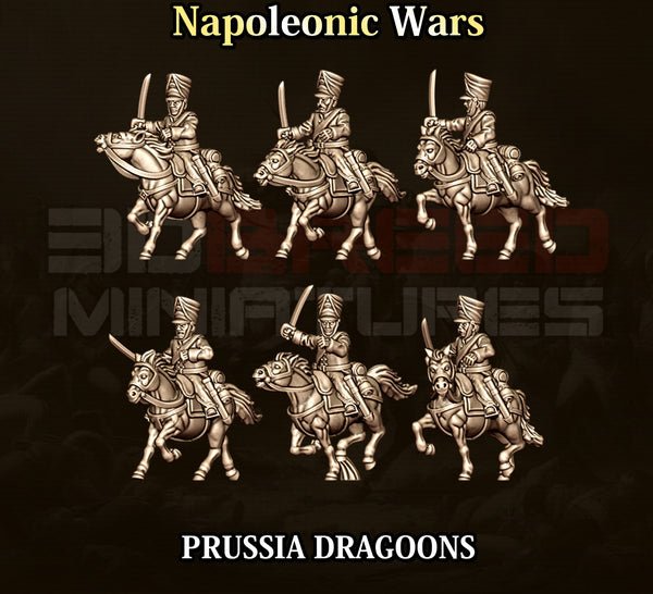 Napoleonic Wars 15mm: Prussian Dragoons (6)