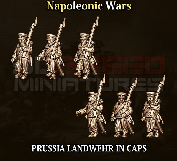 Napoleonic Wars 15mm: Prussian Landwehr in Caps (12)