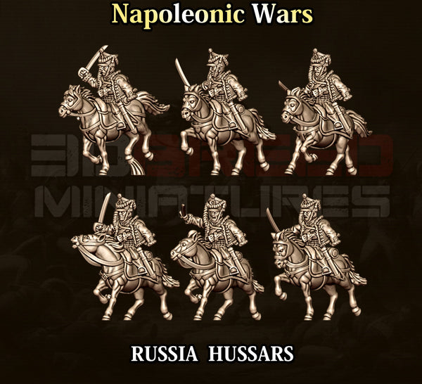 Napoleonic Wars 15mm: Russian Hassars (6)