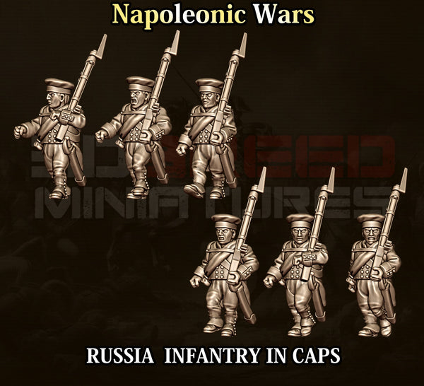 Napoleonic Wars 15mm: Russian Infantry in Caps (12)