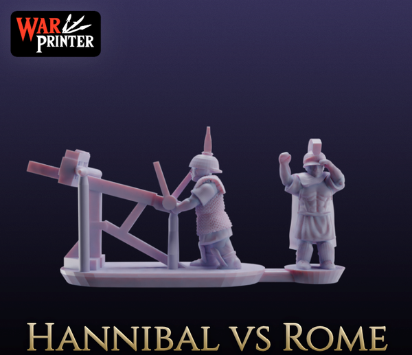 Roman Army: Scorpion Catapult with officer 15mm Scale