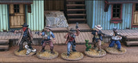 Wild West Saloon with 5x Gunfighter Cowboys