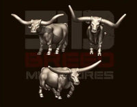 Wild West Miniatures: Long Horn Cows