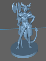 Adventurer: Tiefling Female Death Cleric 2