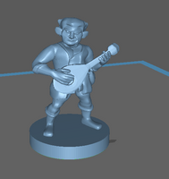 Adventurer: Male Halfling Bard