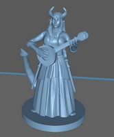 Adventurer: Female Tiefling Bard