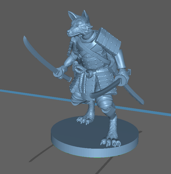 Adventurer: Kitsune Samurai Fighter