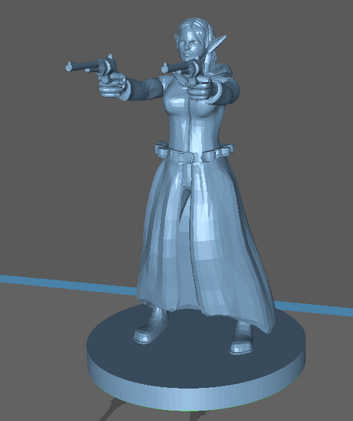 Adventurer: Elf Female Gunslinger Two Pistol