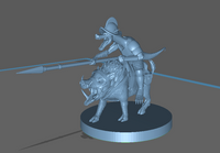 Adventurer: Kobold Paladin on Boar Mount