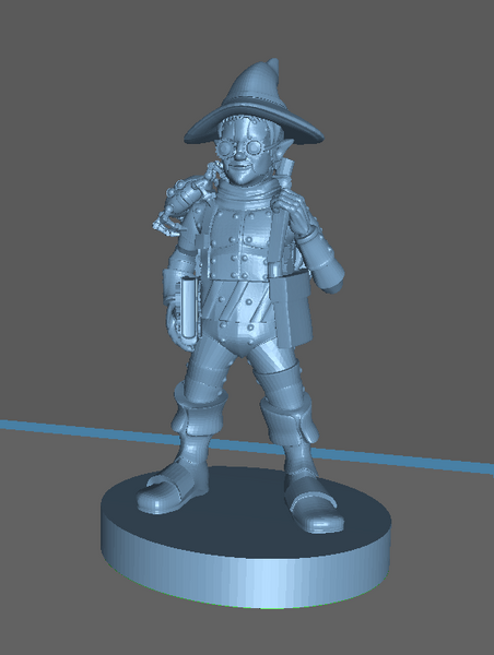 Adventurer: Male Gnome Wizard Clockwork