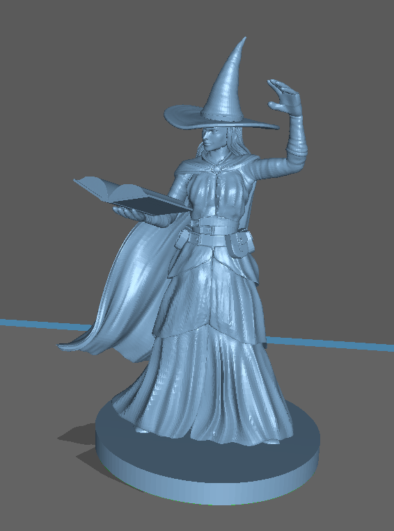 Adventurer: Female Human Wizard with Spellbook – Dark Castle Terrain