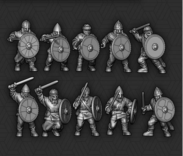 Viking Light Sword & Shield 28mm