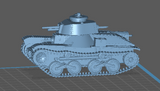 WW2 Type 4 Ke-Nu Light Tank