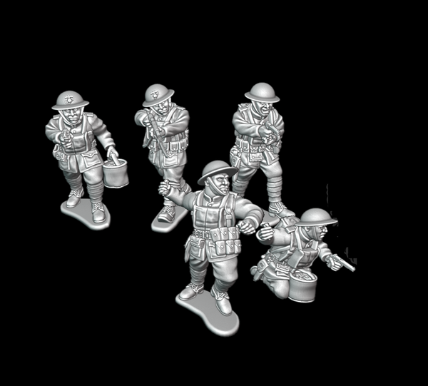 WW1 - USA - USMC Hand Bomber Squad