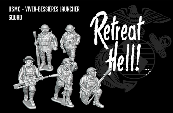 WW1 - USA - USMC P14 Enfield Rifles with Viven-Bessières launchers