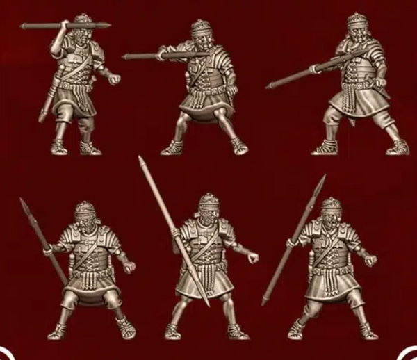Ancient World: Roman Legionaries Spearmen 02