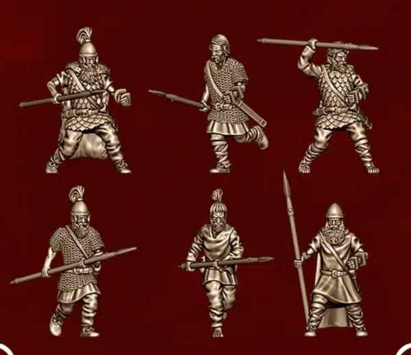 Ancient World: Germanic Warriors with Spears 02